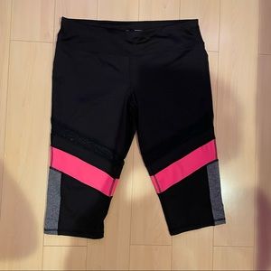 Material Girl black/pink leggings